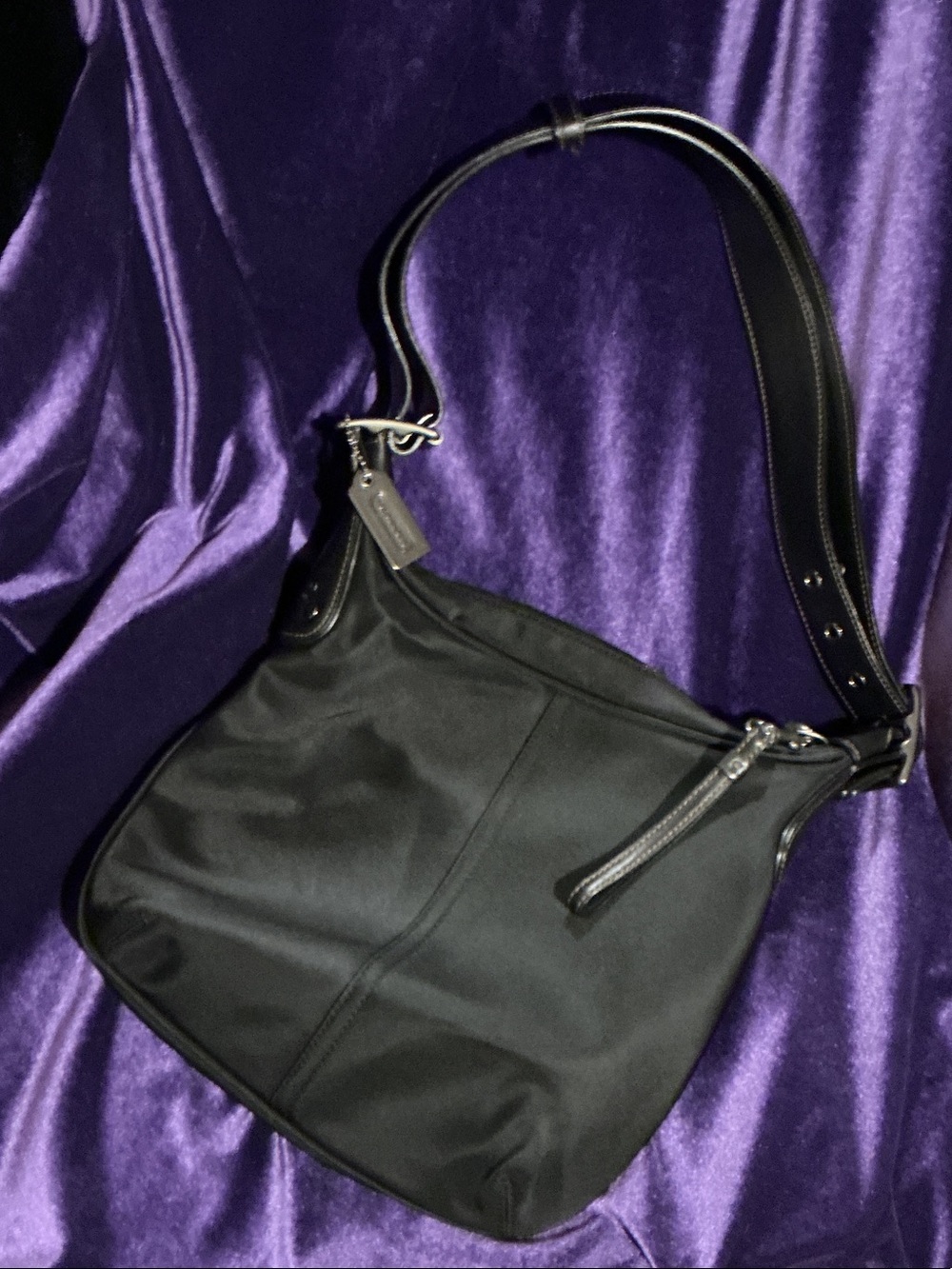 Coach Black Shoulder Hobo Bag